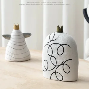 Modern minimalist ceramic ornaments for children's rooms, decorative cabinets, and decorations.