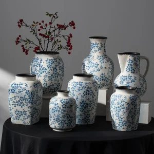 Blue and white porcelain vase